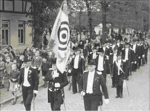 10 1951 Bürgerschützen neue Fahne